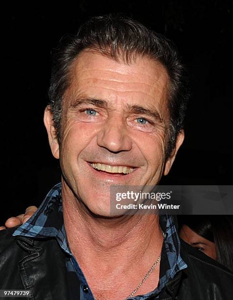 Actors Mel Gibson attends The Hollywood Reporter's Nominees' Night Prelude to Oscar presented by Bing and MSN at the Mayor's Residence on Thursday,...