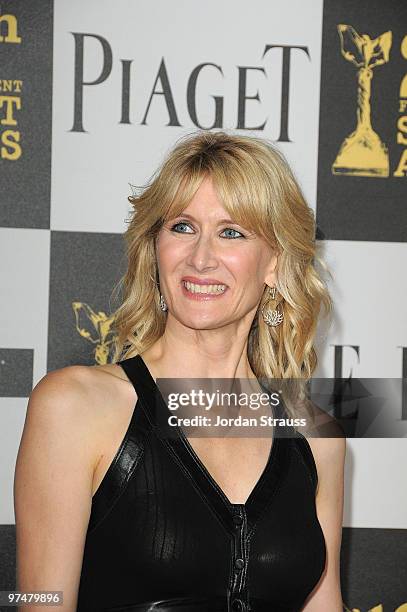 Actress Laura Dern wearing Piaget arrives at the 25th Film Independent Spirit Awards sponsored by Piaget held at Nokia Theatre L.A. Live on March 5,...