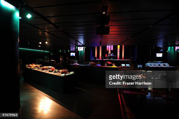 General view of atmosphere at the 25th Film Independent Spirit Awards after party held at the Nokia Theatre L.A. Live on March 5, 2010 in Los...