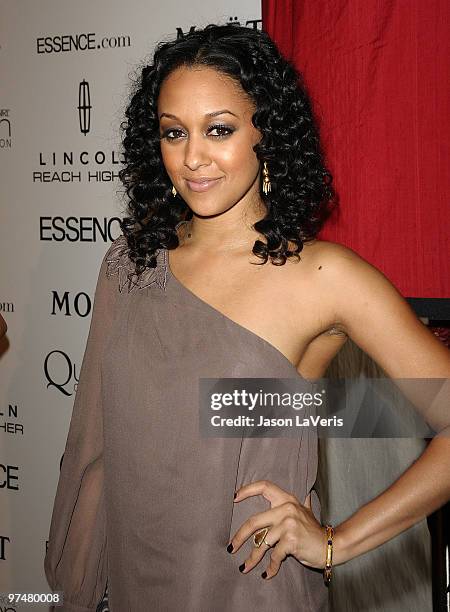 Actress Tia Mowry attends the 3rd annual Essence Black Women In Hollywood luncheon at Beverly Hills Hotel on March 4, 2010 in Beverly Hills,...