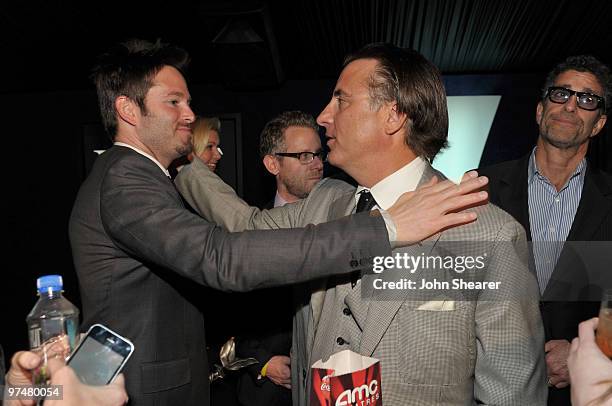 Director Scott Cooper and actor Andy Garcia wearing Piaget in the Piaget Lounge at the 25th Film Independent Spirit Awards held at Nokia Theatre L.A....