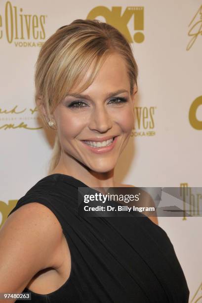 Actress Julie Benz arrives at the OK! Magazine 2010 Pre-Oscar Cocktail Party at Beso on March 5, 2010 in Hollywood, California.