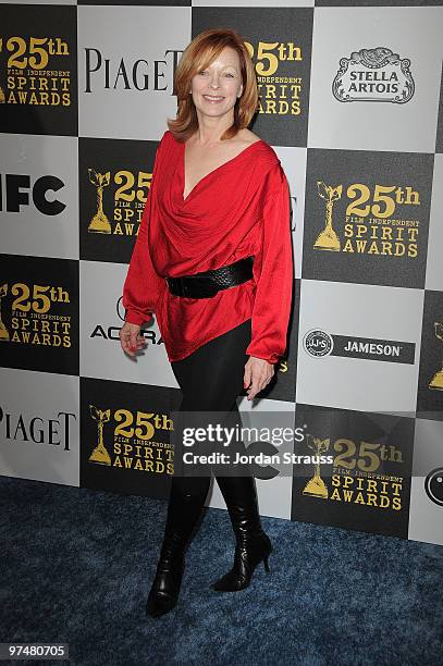 Actress Frances Fisher arrives at the 25th Film Independent Spirit Awards sponsored by Piaget held at Nokia Theatre L.A. Live on March 5, 2010 in Los...