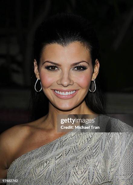 Ali Landry arrives to the QVC Celebrates Red Carpet Style held at Four Seasons Hotel on March 5, 2010 in Beverly Hills, California.