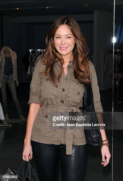 Lindsay Price shops at Armani at on March 5, 2010 in Los Angeles, California.