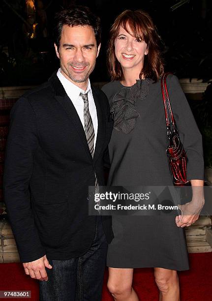 Actor Eric McCormick and his wife attend the QVC Red Carpet Style event at the Four Seasons Hotel on March 5, 2010 in Beverly Hills, California.