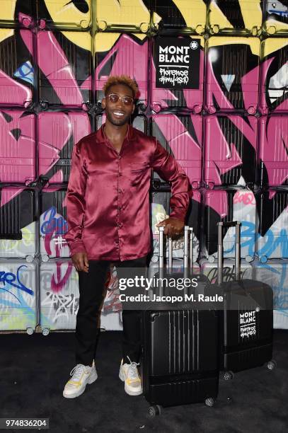 Tinie Tempah attends Montblanc cocktail party during the 94th Pitti Immagine Uomo on June 14, 2018 in Florence, Italy.
