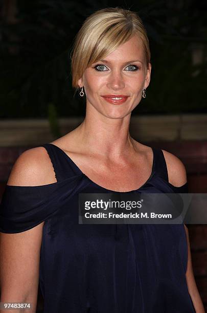 Actress Natasha Henstridge attends the QVC Red Carpet Style event at the Four Seasons Hotel on March 5, 2010 in Beverly Hills, California.