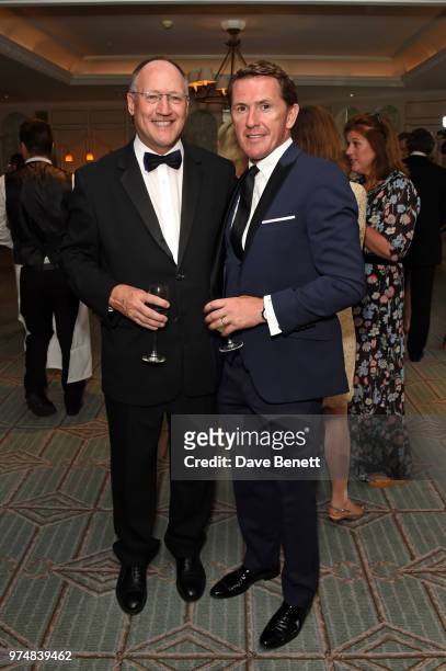 Steve Harman and AP McCoy attend the Highclere Thoroughbred Racing Royal Ascot dinner at Fortnum & Mason on June 14, 2018 in London, England.