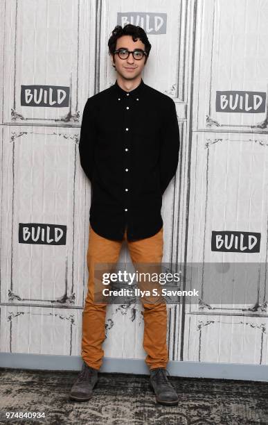 Actor Alex Wolff visits Build Series to promote "Hereditary" at Build Studio on June 14, 2018 in New York City.