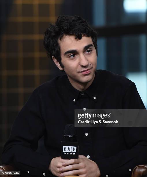 Actor Alex Wolff visits Build Series to promote "Hereditary" at Build Studio on June 14, 2018 in New York City.