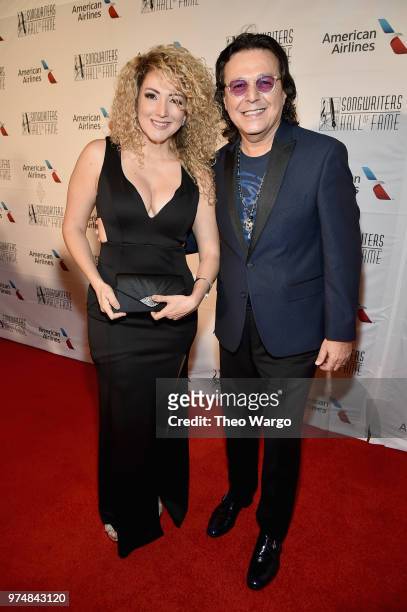Erika Ender and Rudy Perez attend the Songwriters Hall of Fame 49th Annual Induction and Awards Dinner at New York Marriott Marquis Hotel on June 14,...