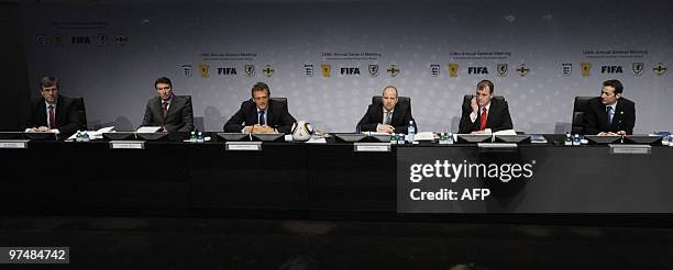 Ian Watmore, English Football Association, Gordon Smith, Scottish Football Association, Jerome Valcke, secretary general of the FIFA, Jonathan Ford,...