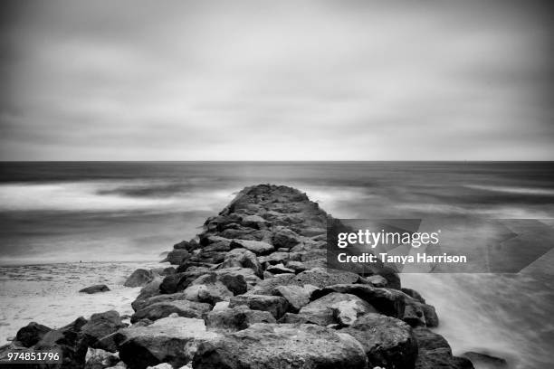 imperial beach jetty - imperial beach stock pictures, royalty-free photos & images