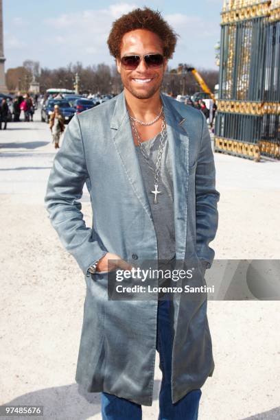 Gary Dourdan arrives at the Viktor & Rolf Ready to Wear show as part of the Paris Womenswear Fashion Week Fall/Winter 2011 at Espace Ephemere...