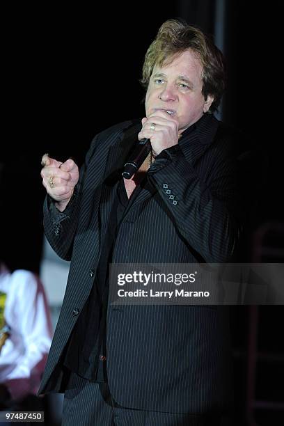 Eddie Money performs at Seminole Coconut Creek Casino on March 5, 2010 in Coconut Creek, Florida.