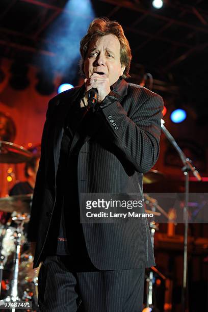 Eddie Money performs at Seminole Coconut Creek Casino on March 5, 2010 in Coconut Creek, Florida.