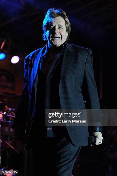 Eddie Money performs at Seminole Coconut Creek Casino on March 5, 2010 in Coconut Creek, Florida.