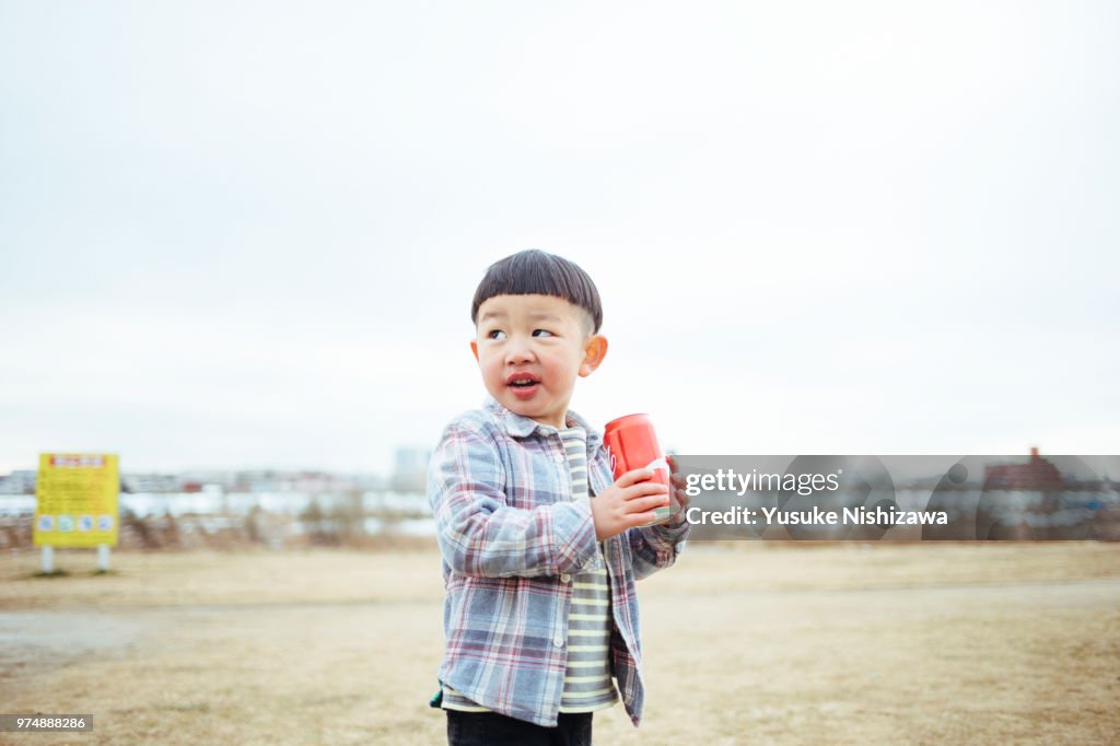 Child drinking juice