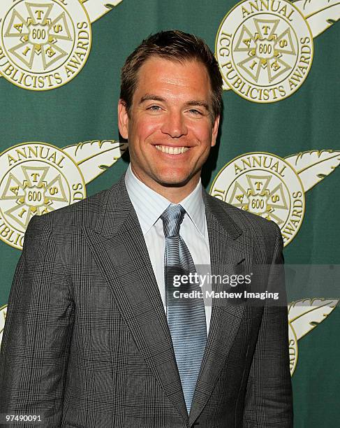 Actor Michael Weatherly attends the 47th Annual ICG Publicist Awards at the Hyatt Regency Century Plaza on March 5, 2010 in Century City, California.