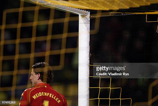 Dortmund's Roman Weidenfeller is pictured during the Bundesliga match between Borussia Dortmund and Borussia Moenchengladbach at Signal Iduna Park on...