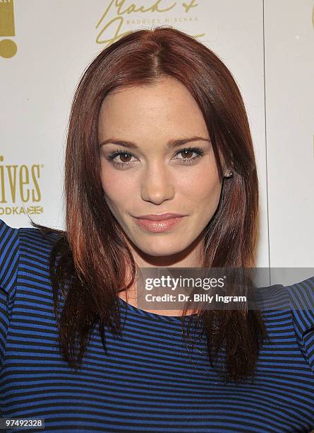 Singer Jessica Sutta arrives at the OK! Magazine 2010 Pre-Oscar Cocktail Party at Beso on March 5, 2010 in Hollywood, California.