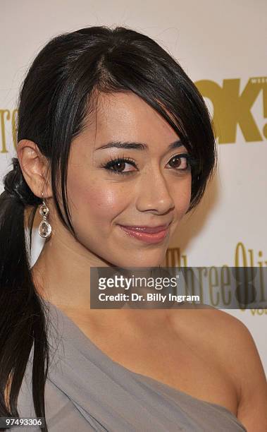 Actress Aimee Garcia arrives at the OK! Magazine 2010 Pre-Oscar Cocktail Party at Beso on March 5, 2010 in Hollywood, California.