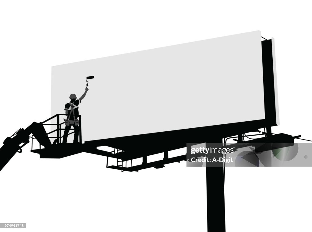 Cleaning The Billboards