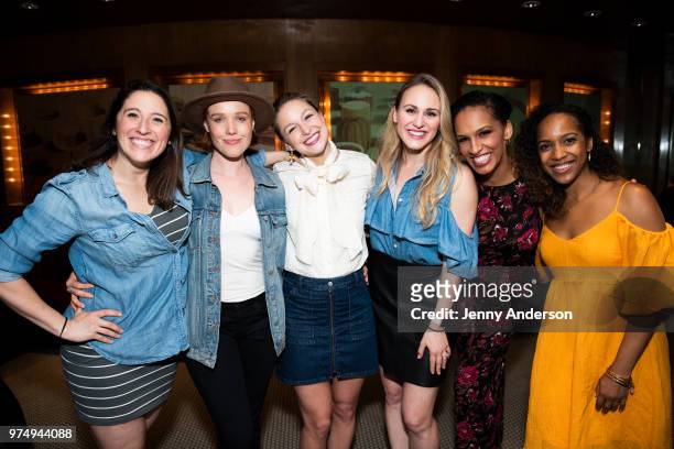 Actresses Sara Sheperd, Jessica Keenan Wynn, Melissa Benoist, Stephanie Martignetti, Jessie Hooker-Bailey and Yasmeen Sulieman attend Melissa...
