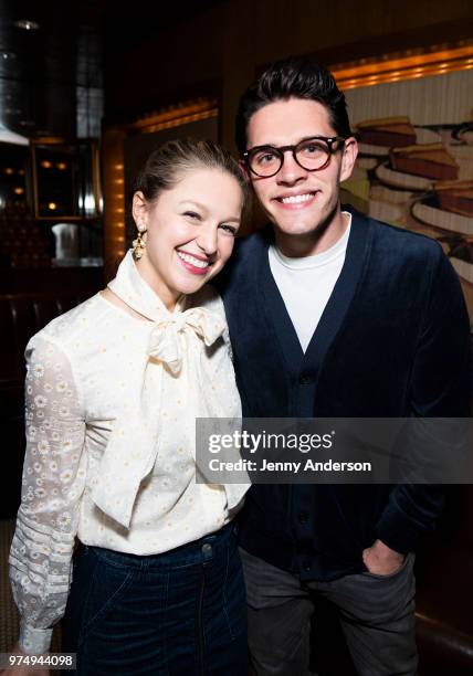 "Supergirl" star Melissa Benoist and "Riverdale" star Casey Cott attend Melissa Benoist's opening night on Broadway in "Beautiful - The Carole King...