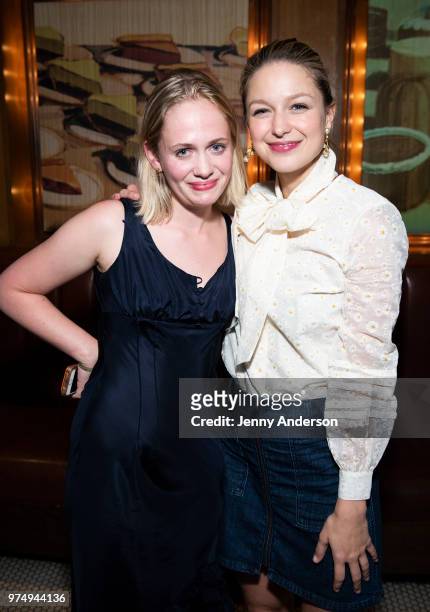 "Younger" star Tessa Albertson and "Supergirl" star Melissa Benoist attend Melissa Benoist's opening night on Broadway in "Beautiful - The Carole...