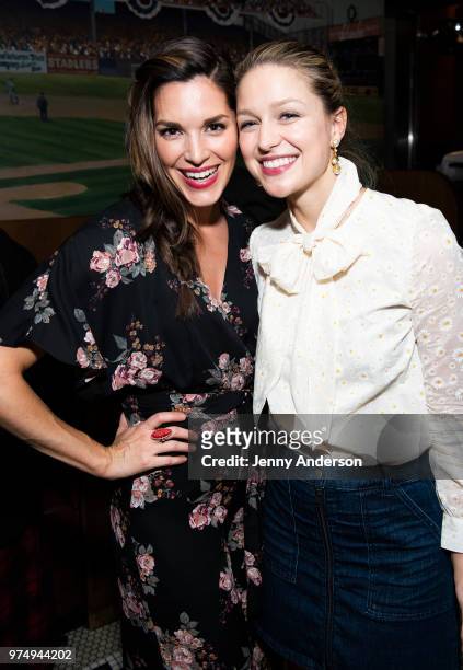 Actress Kelli Barrett and Melissa Benoist attend Melissa Benoist's opening night on Broadway in "Beautiful - The Carole King Musical" June 12, 2018...