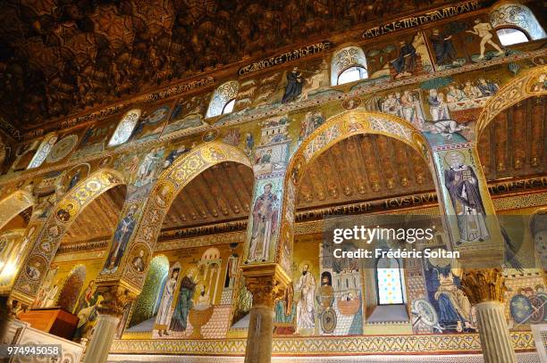 The Palatine Chapel, Cappella Palatina, is the royal chapel of the Norman kings of Sicily, at the centre of the Palazzo Reale in Palermo in Palermo...