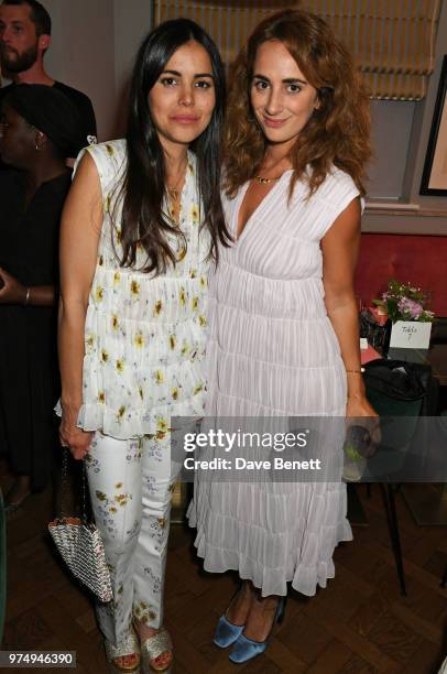 Gisela Niedzielski and Alexia Niedzielski attend a private dinner hosted by Edward Enninful in honour of Giambattista Valli to celebrate the opening...