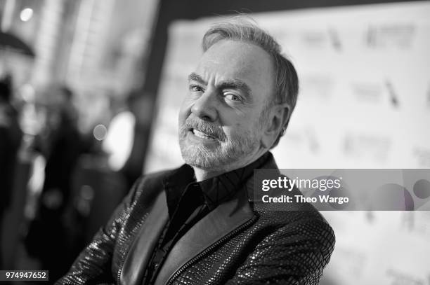 Johnny Mercer Award Honoree Neil Diamond attends the Songwriters Hall of Fame 49th Annual Induction and Awards Dinner at New York Marriott Marquis...