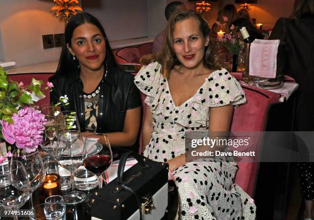 Dana Alikhani and Charlotte Dellal attend a private dinner hosted by Edward Enninful in honour of Giambattista Valli to celebrate the opening of his...