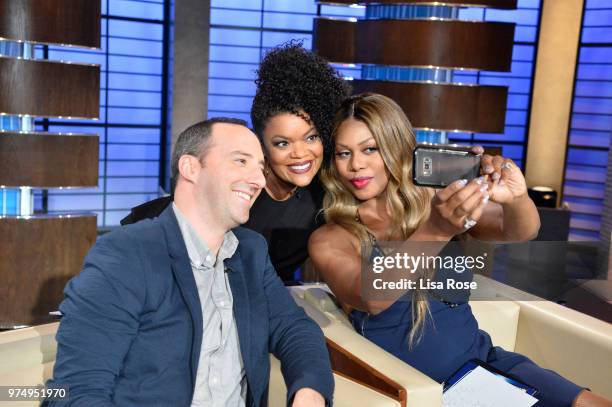 Yvette Nicole Brown, Laverne Cox, Tony Hale and Jalen Rose make up the celebrity panel on To Tell the Truth, Episode 312, airing SUNDAY, JULY 8 , on...