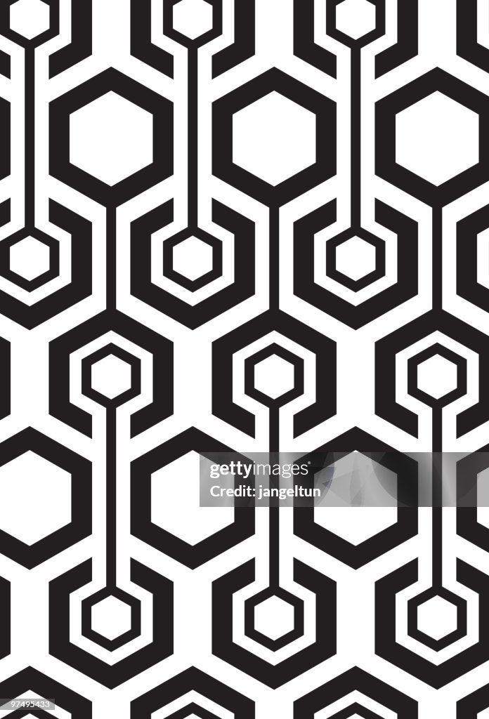 Geometric Pattern Hexagon Premium Vector | Geometric Hexagon Seamless