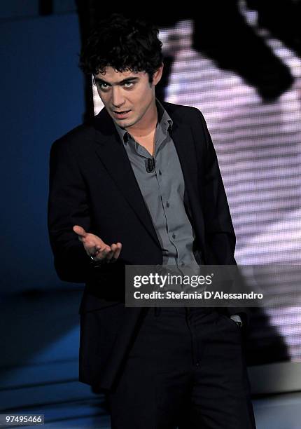 Actor Riccardo Scamarcio attends 'Che Tempo Che Fa' Italian Tv Show held at Rai Studios on March 6, 2010 in Milan, Italy.