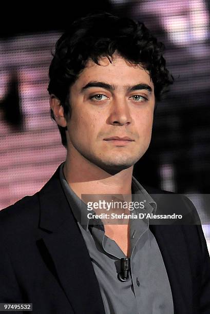 Actor Riccardo Scamarcio attends 'Che Tempo Che Fa' Italian Tv Show held at Rai Studios on March 6, 2010 in Milan, Italy.