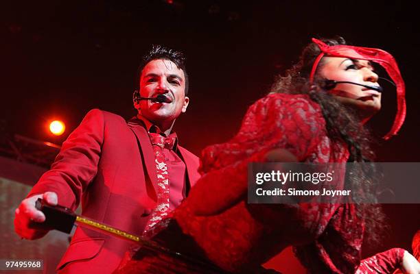 Peter Andre performs at Indigo2 at O2 Arena on March 6, 2010 in London, England.