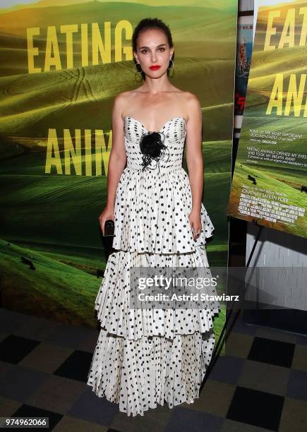 Actress Natalie Portman attends "Eating Animals" New York Screening at IFC Center on June 14, 2018 in New York City.