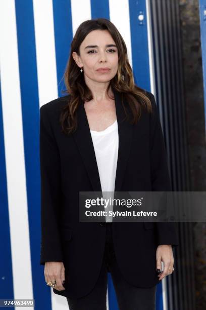 Actress Elodie Bouchez attends Cabourg Film Festival day 2 photocall on June 14, 2018 in Cabourg, France.