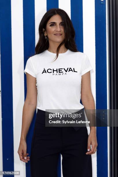 Actress and director Geraldine Nakache attends Cabourg Film Festival day 2 photocall on June 14, 2018 in Cabourg, France.