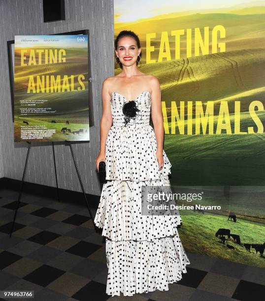 Producer/narrator Natalie Portman attends 'Eating Animals' New York Screening at IFC Center on June 14, 2018 in New York City.