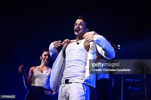 Peter Andre performs at the Indigo2 at the O2 Arena on March 6, 2010 in London, England.