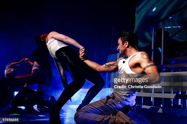 Peter Andre performs at the Indigo2 at the O2 Arena on March 6, 2010 in London, England.