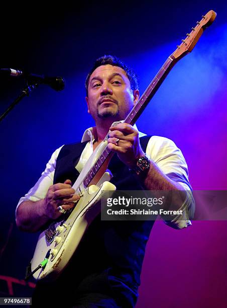 Huey Morgan of Fun Lovin' Criminals performs at Manchester Academy on March 6, 2010 in Manchester, England.