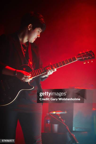 Romy Madley Croft of The XX performs on stage at Manchester Academy on March 6, 2010 in Manchester, England.