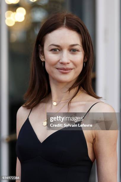 Actress Olga Kurylenko attends Cabourg Film Festival day 2 photocall on June 14, 2018 in Cabourg, France.